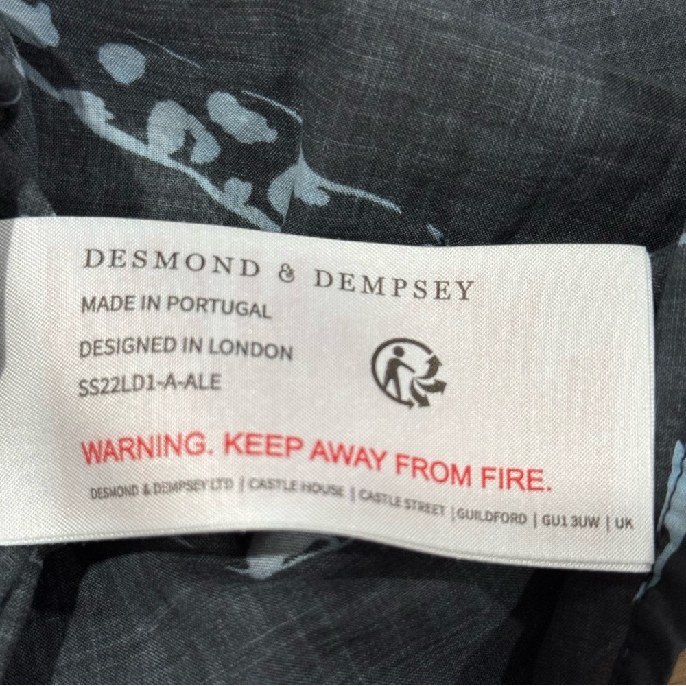 Desmond & Dempsey XXL Cotton Shirt Leopard Print Luxe Pajama Statement Lounge - Picture 14 of 15